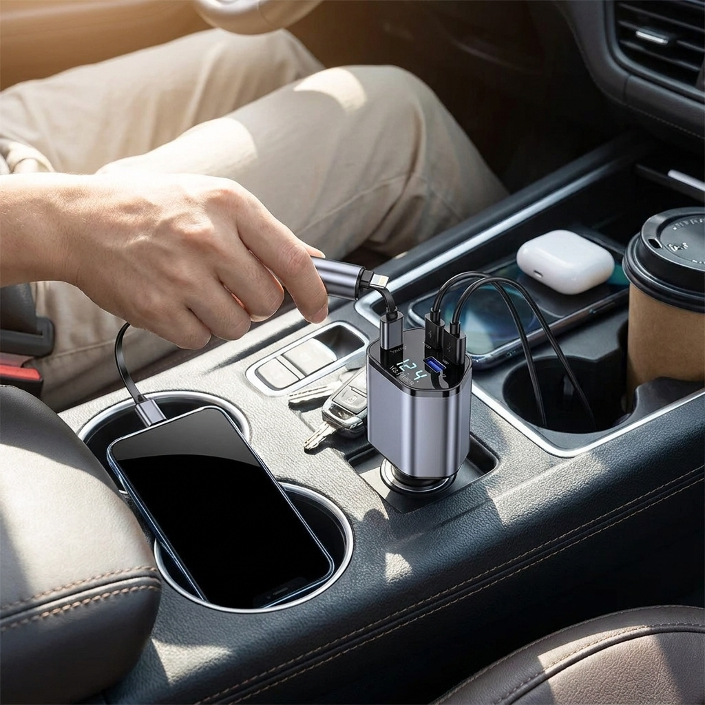 Retractable Car Charger lifestyle