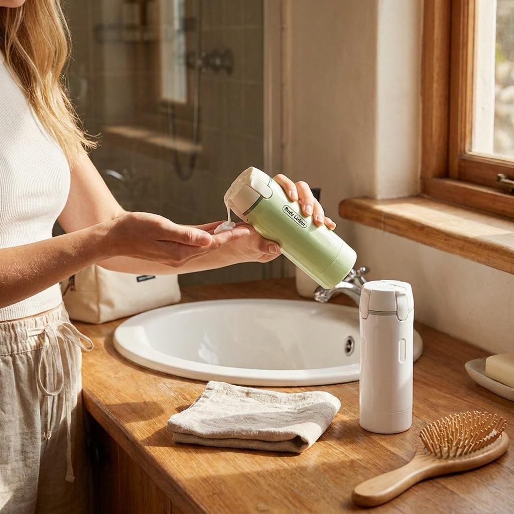 Travel Dispenser Bottles lifestyle