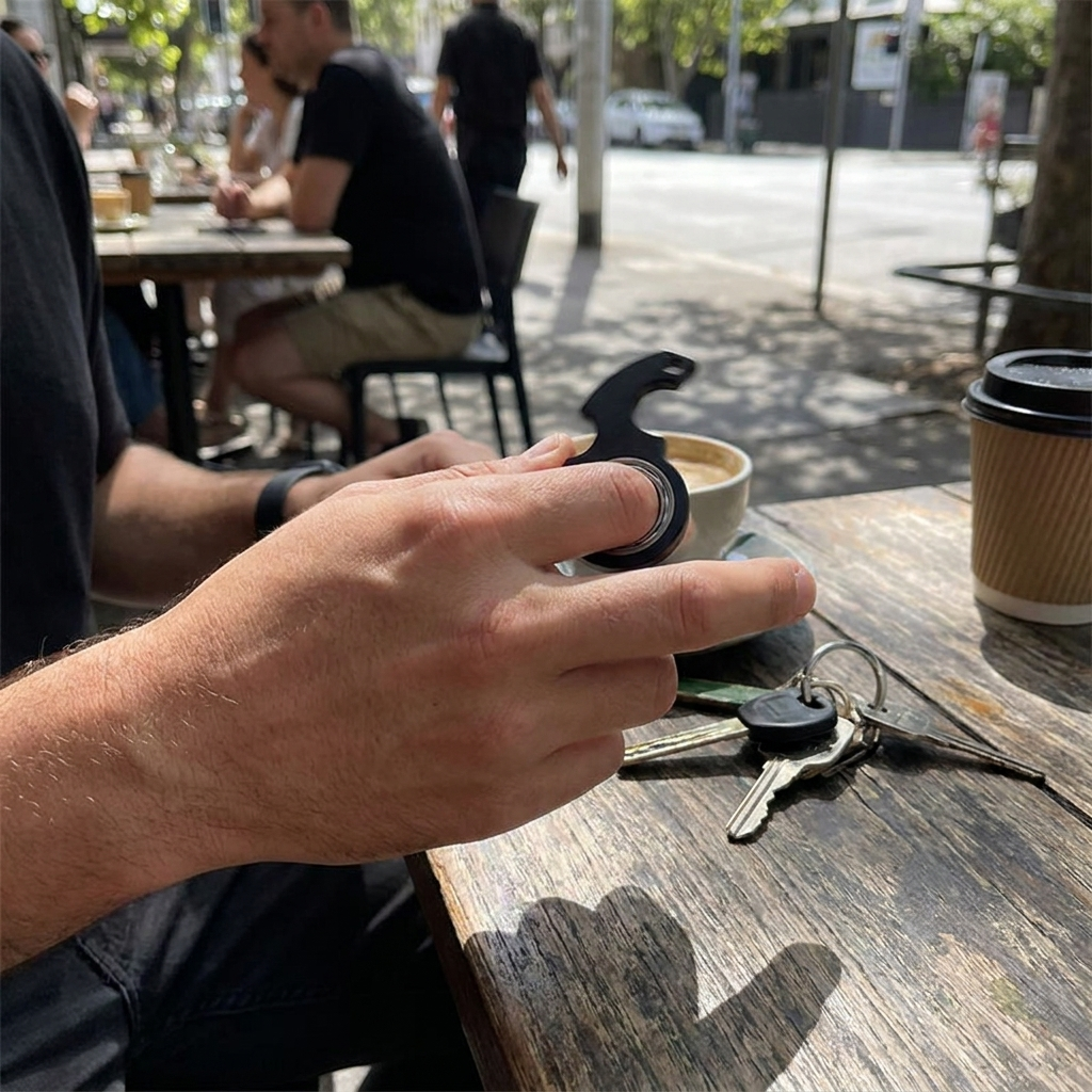 Fidget Spinner Keychain lifestyle