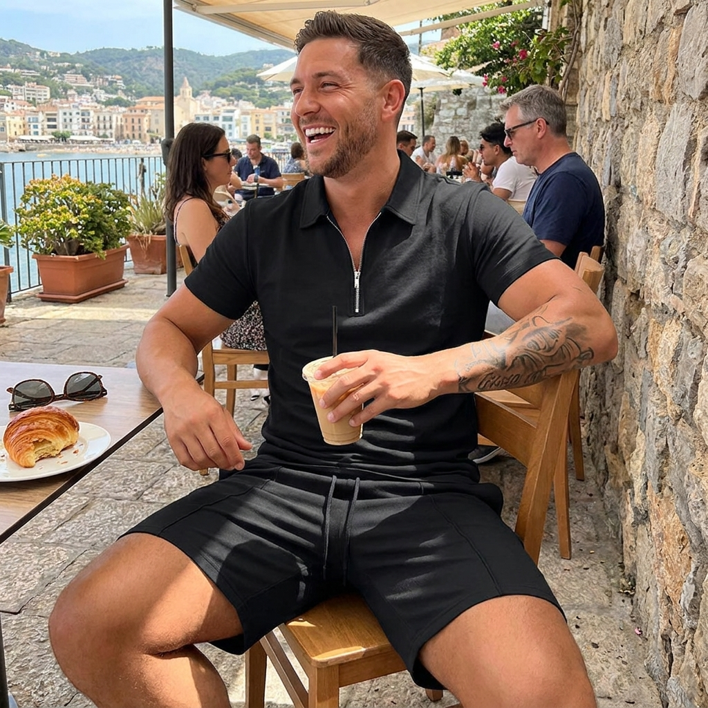 Shorts Polo Suit lifestyle