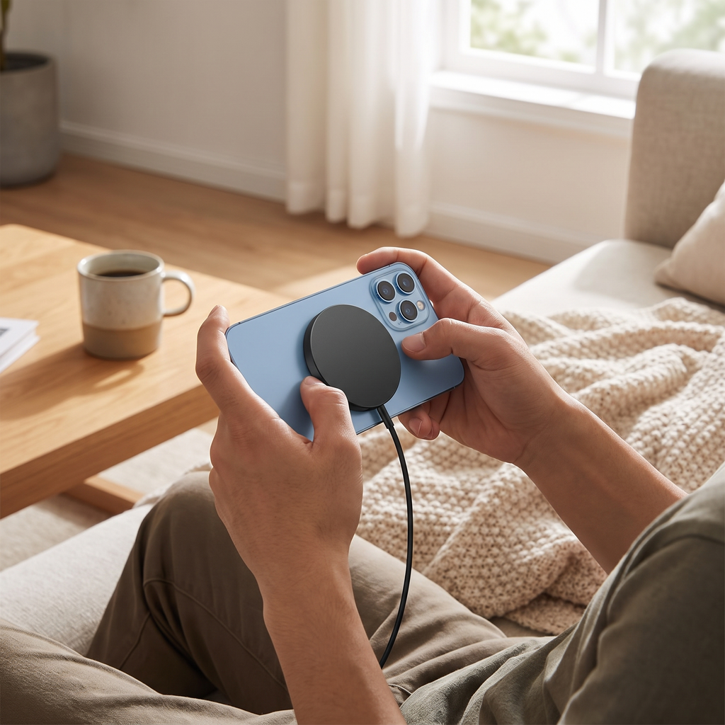 iPhone Magnetic Wireless Charger lifestyle